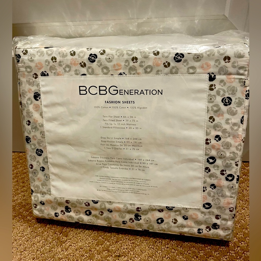 BCBGeneration Fashion Bedding Sheets, Twin Size